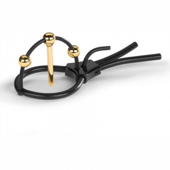 Электросбруя на головку пениса MYSTIM PLUNGING PETE с зондом электродом для уретры (Ист-к импульсов приобретается отдельно)