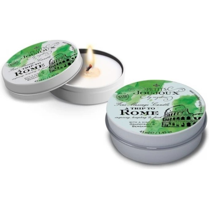 Массажная свеча PETITS JOUJOUX A TRIP TO ROME грейпфтрут и бергамот (33 гр.) 46761