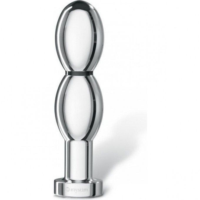 Овальный фаллоимитатор MYSTIM O(H!)-THELLO с электростимуляцией (Ист-к импульсов приобретается отдельно) 46110